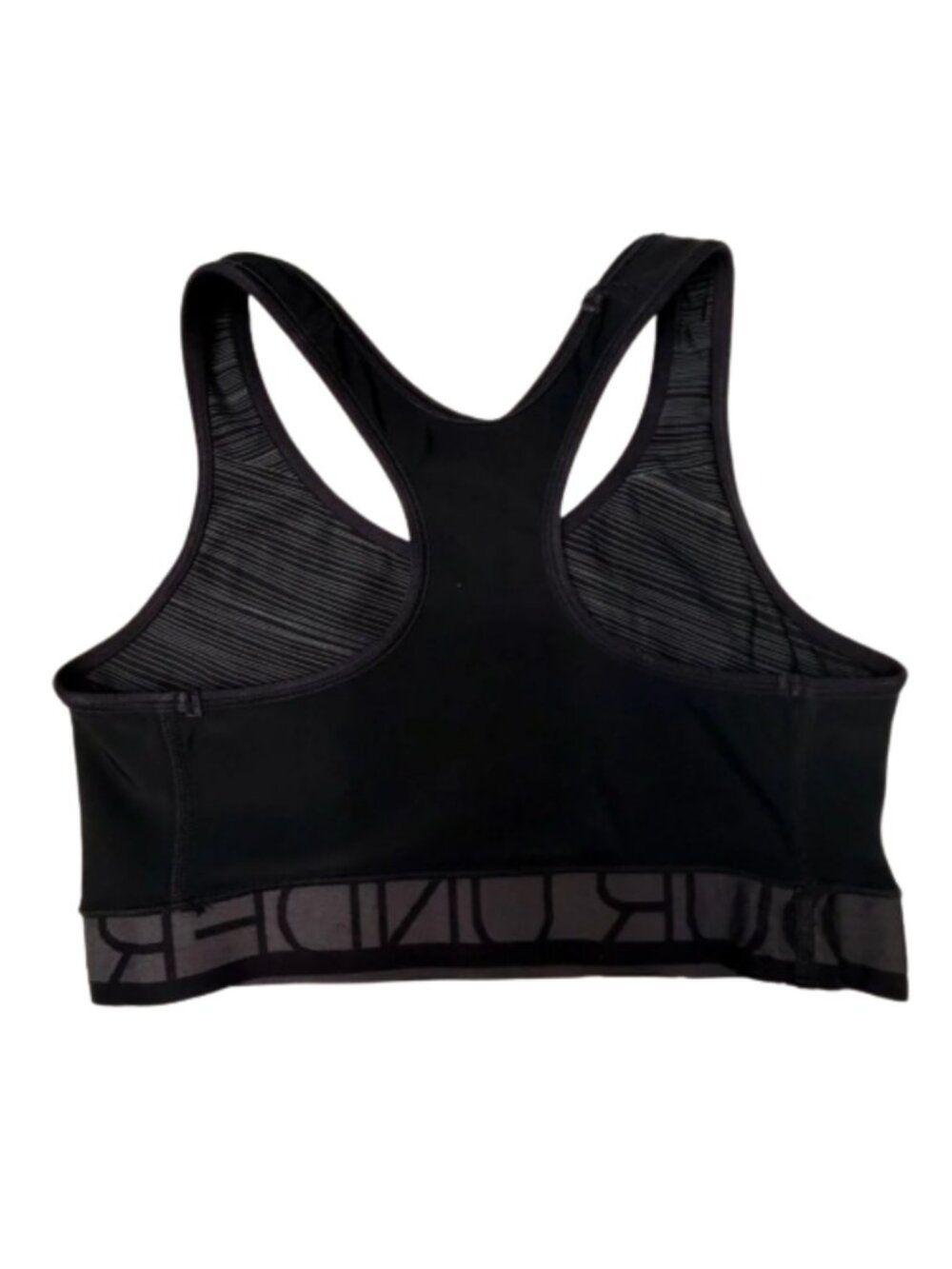 Under Armour Sports Bra Duo Women's Small Blue & Black/Gray Reversible Gym Fit - Picture 8 of 9